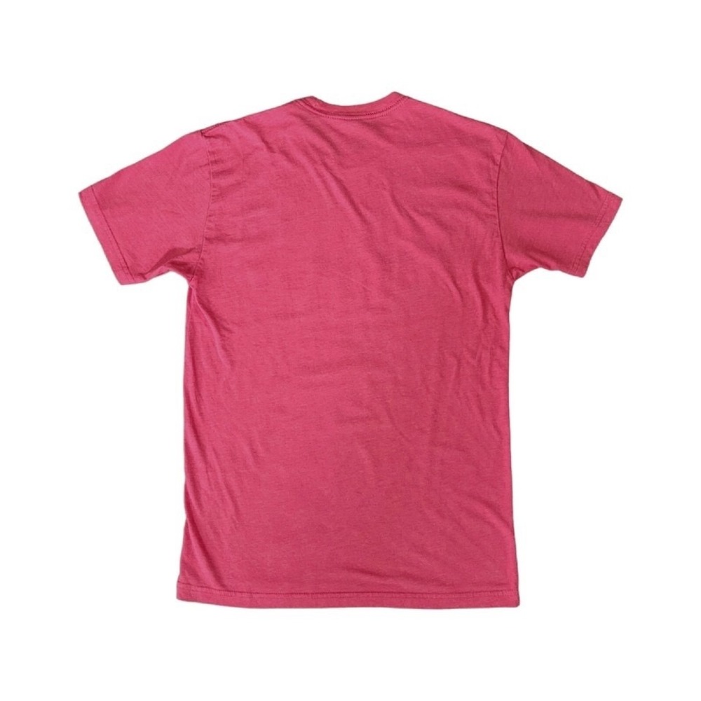 Women's Krispy Kreme Red Short Sleeve Crew Neck Logo Tee Size S Cotton Blend - Picture 3 of 7